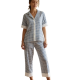 Long-Sleeved Printed Comfortable Women's Casual Pajama Set